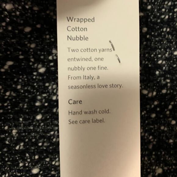 Eileen Fisher Women's Wrapped Cotton Nubble Sweater Cardigan Plus Size 1X Black - Picture 6 of 9